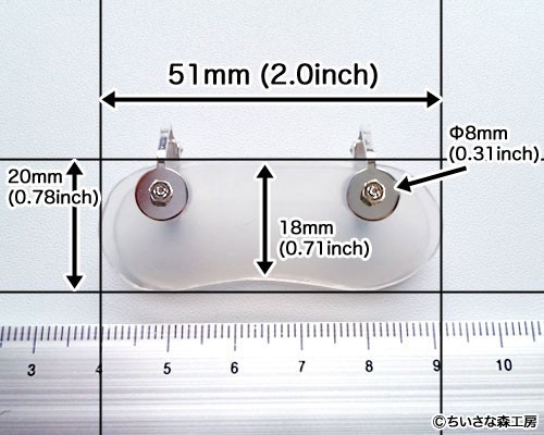 Easy Clip-On Keloid Pressure Earring Silicone Inside, Large Ear Shape,Japan Made