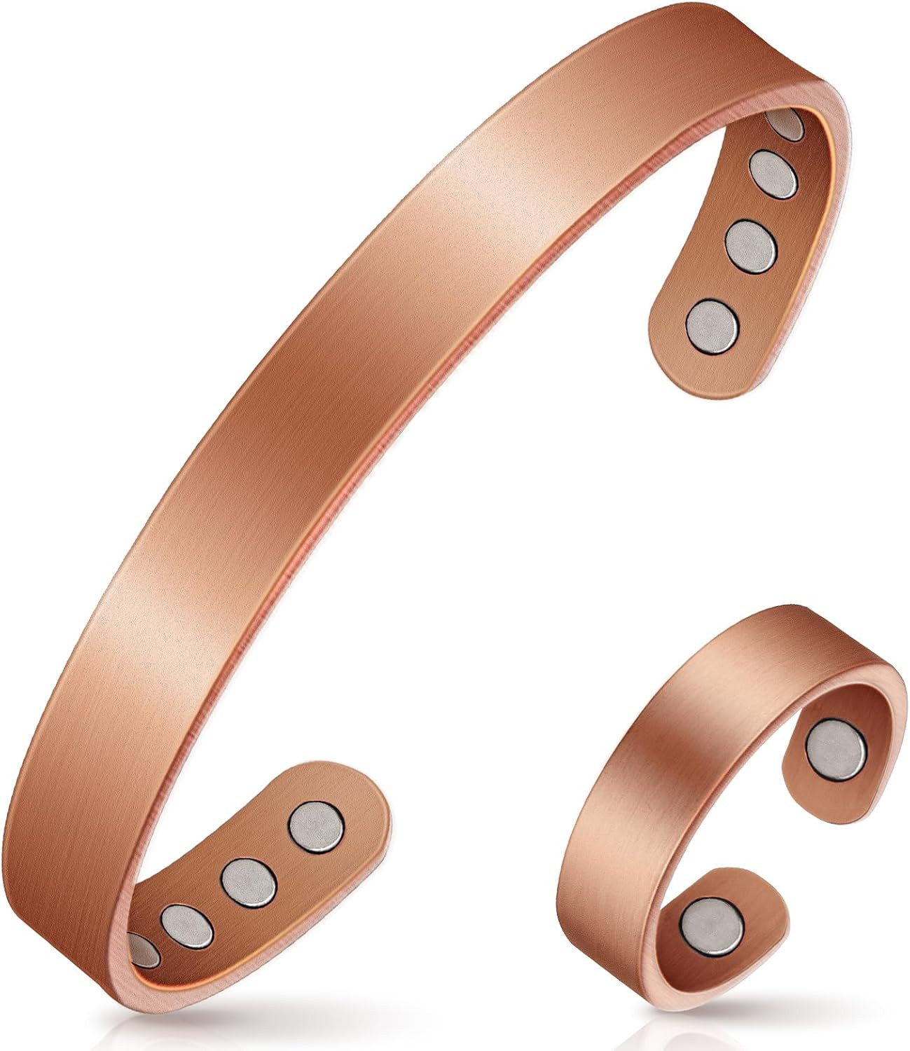 Copper Bracelet & Ring for Men & Women, Arthritis Pain Relief Magnetic