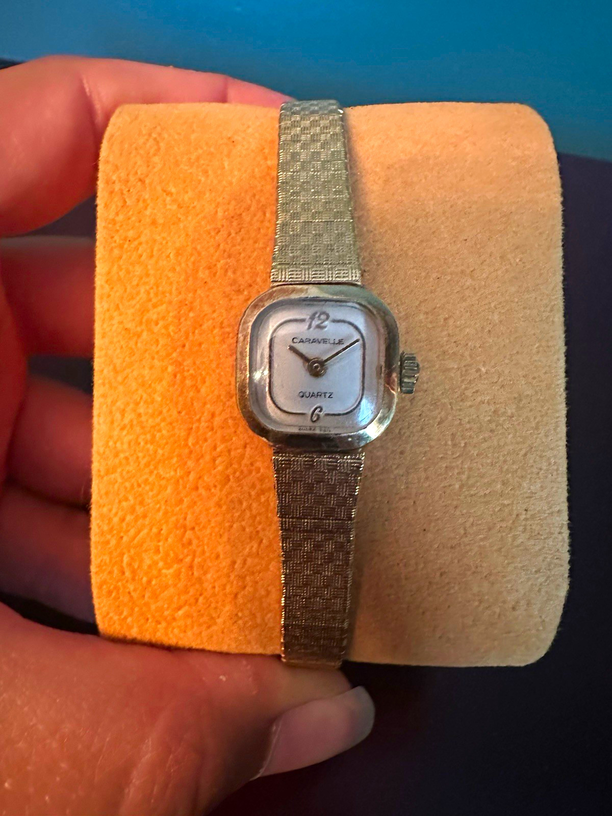 Vintage Caravelle by Bulova Quartz Women’s Gold-Tone Bracelet Watch.