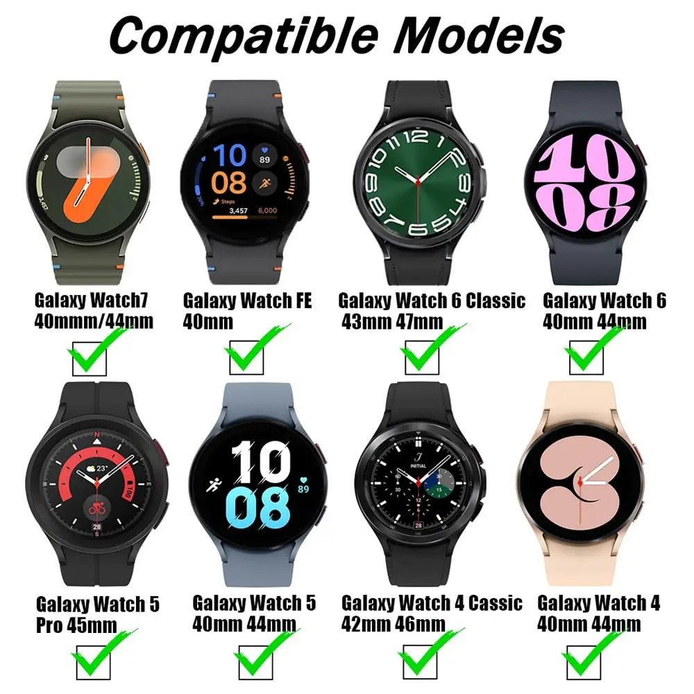 No Gap Magnetic Metal Loop Strap for Samsung Galaxy Watch 7 6 5 4 Watch Band