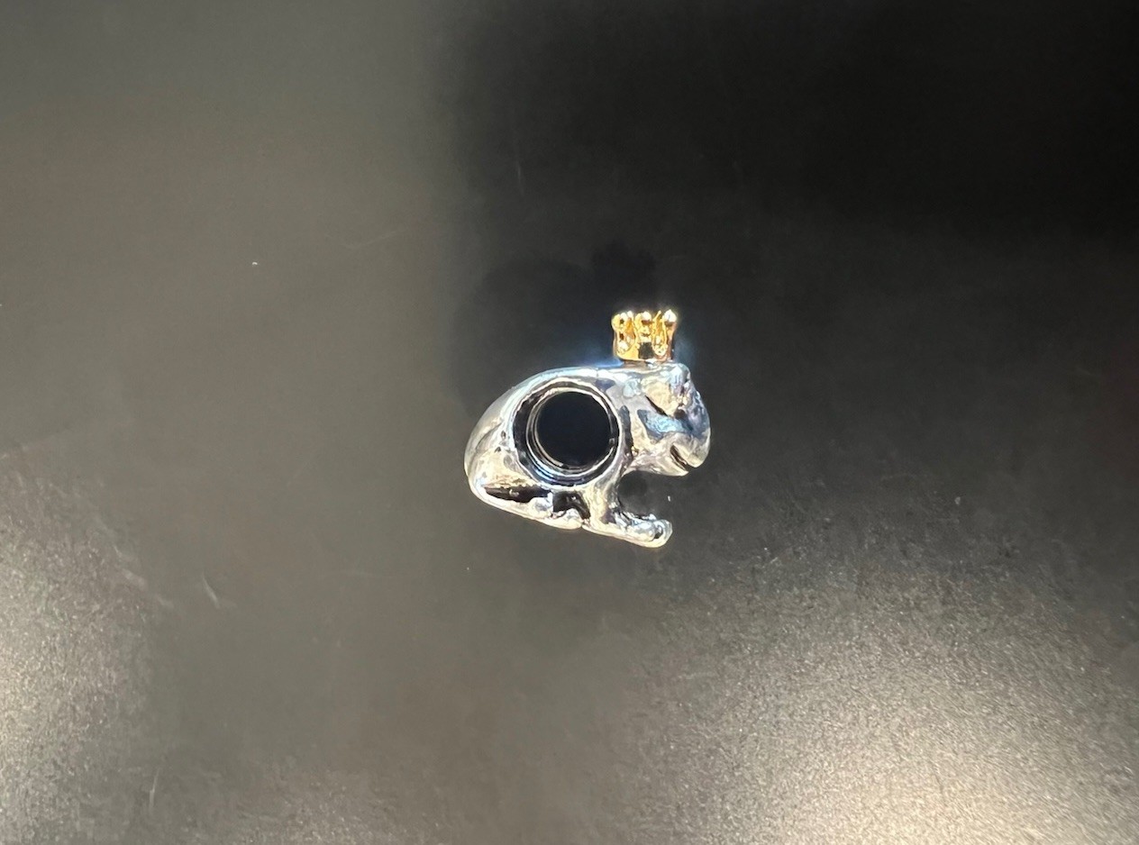 Pandora Frog Prince Charm 925 ALE with 14K Gold Crown