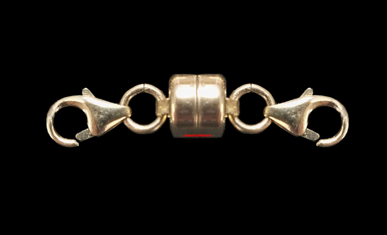 5.5mm 14k MAGNETIC CLASP Converter Yellow Gold Chain Extender Double 7mm Lobster