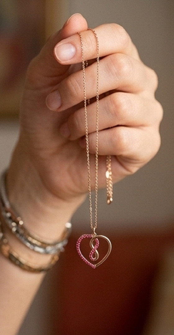 4ct Round Simulated Red Ruby Heart Pendant Necklace Women’s 14k Rose Gold Plated