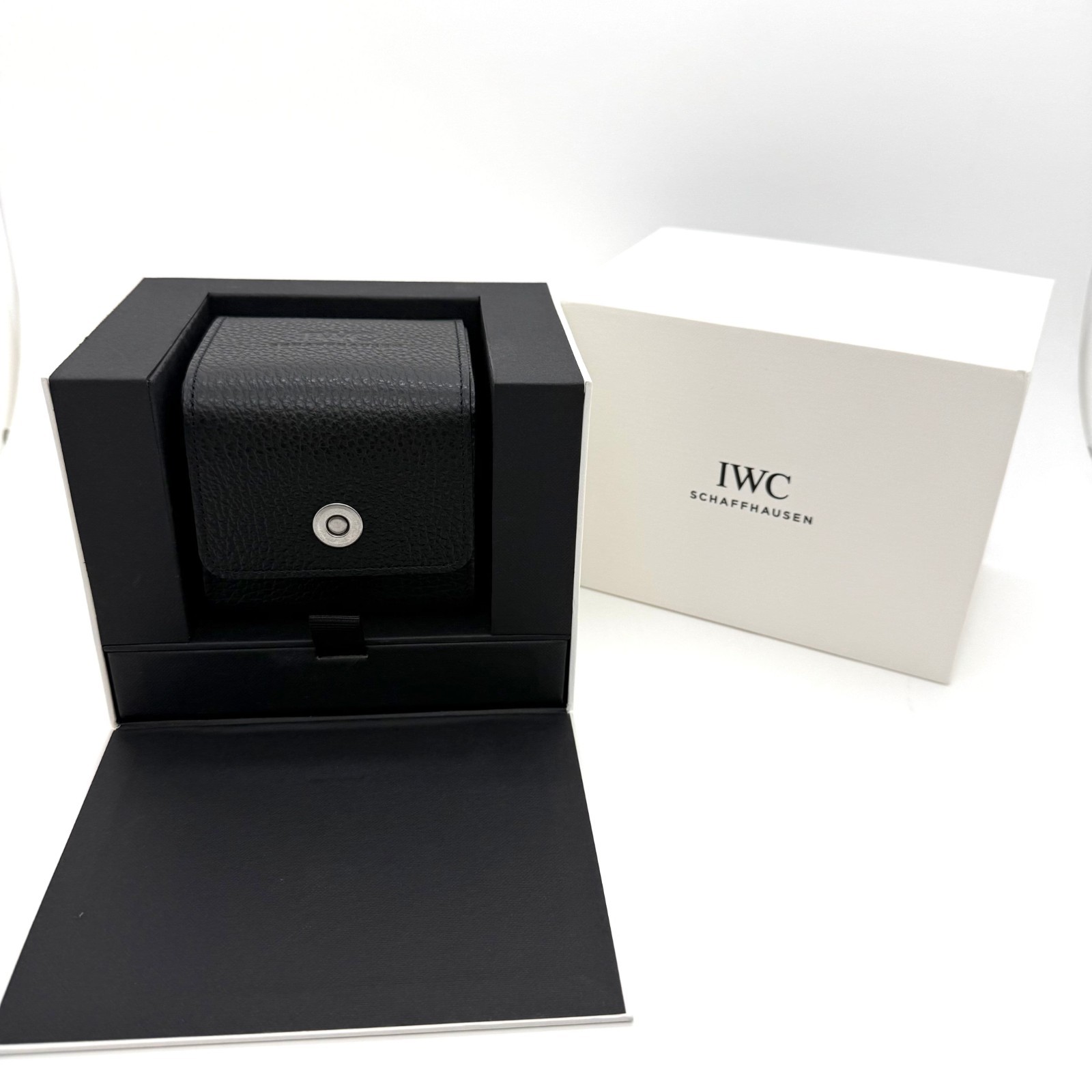 IWC Schaffhausen Genuine Leather Watch Box – Excellent Condition–No Manual