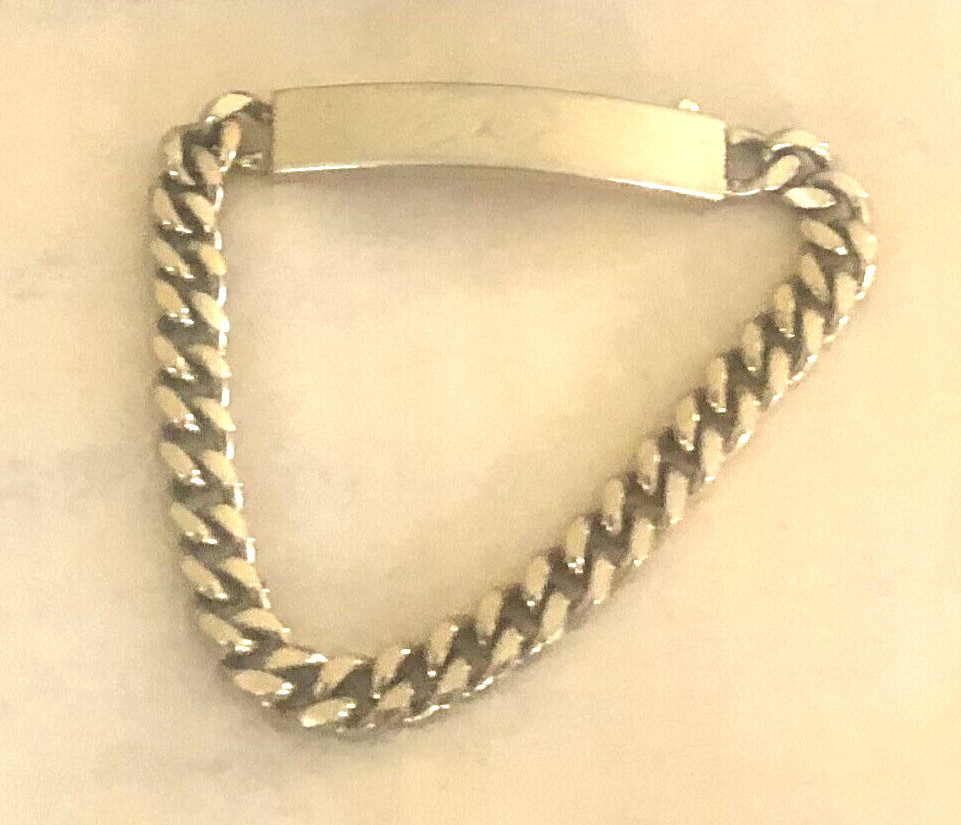 Vintage Speidal ID Identification Chain Bracelet Gold-tone Metal INGRED. ELLEN