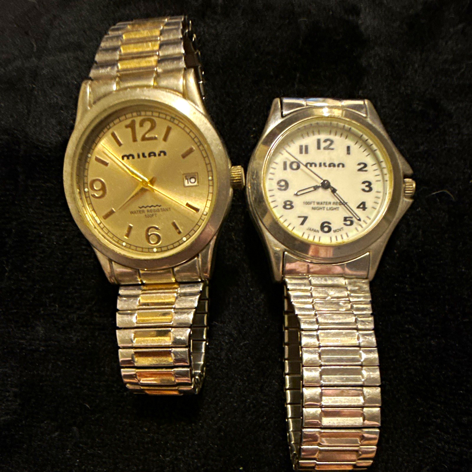 Milan Advance Vintage Quartz Wristwatch 30m Water Resistant Date Metal Band (2)