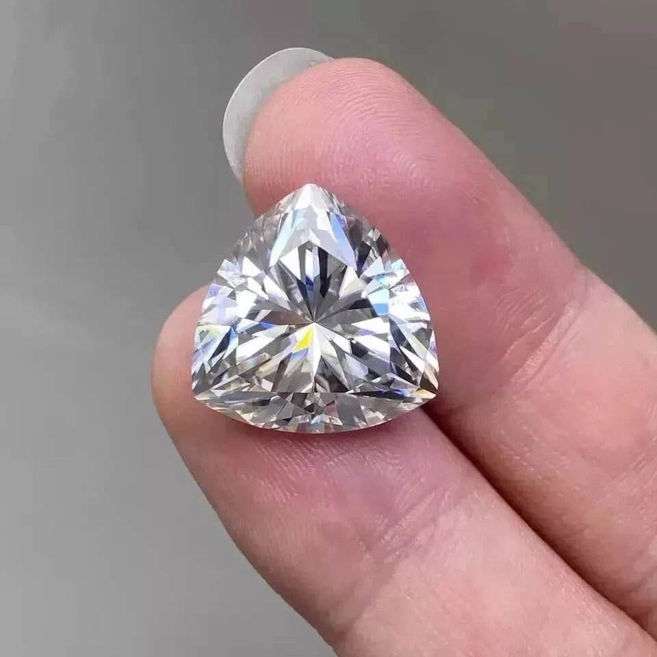 Natural White Diamond 1.10 CT Trillion Cut 7 mm VVS1 D Grade Certified Stone B1