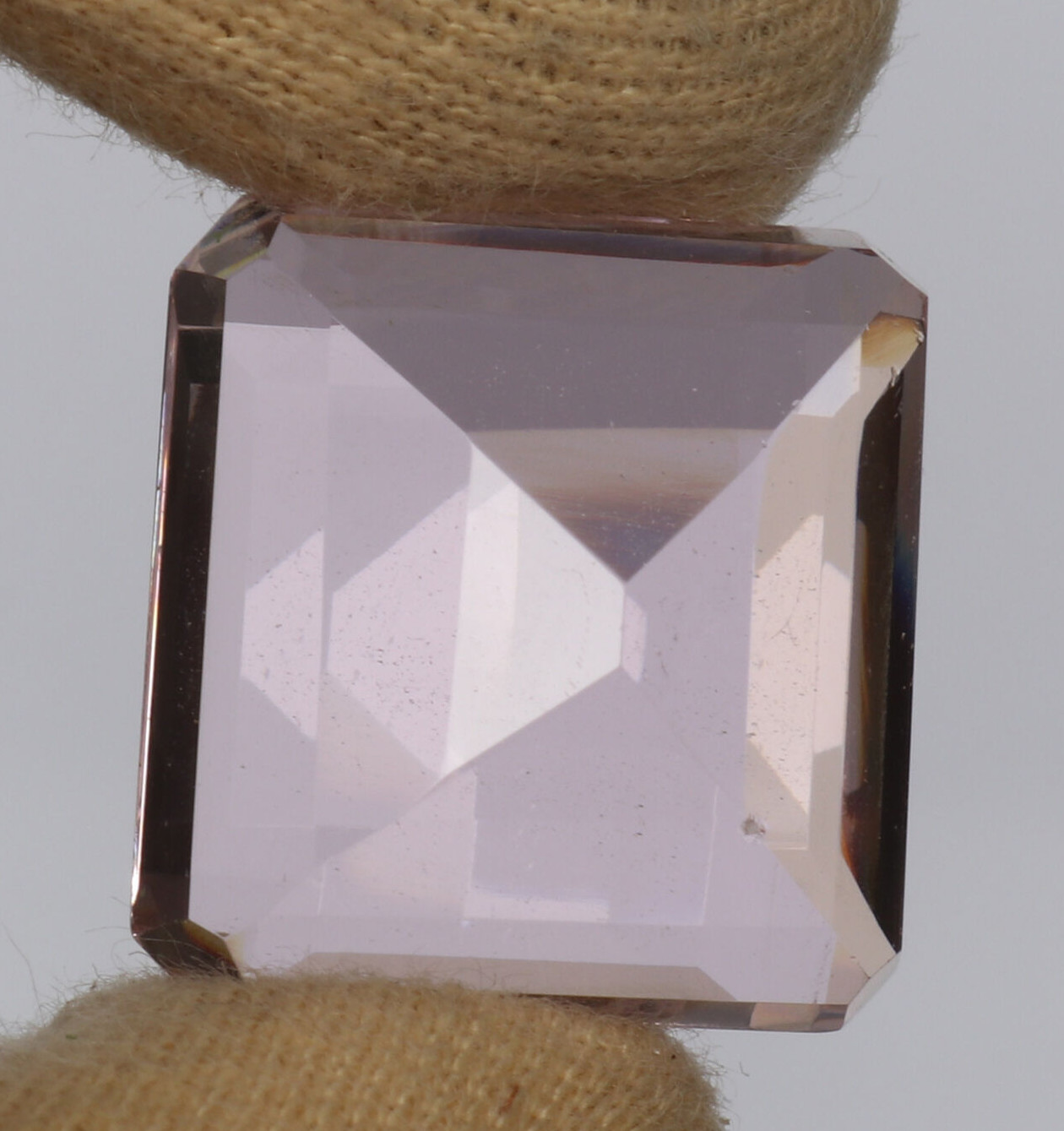 AAA+ Large Pink Topaz 18.00 Ct. Square Cut Faceted Loose Gemstone Ring & Pendant