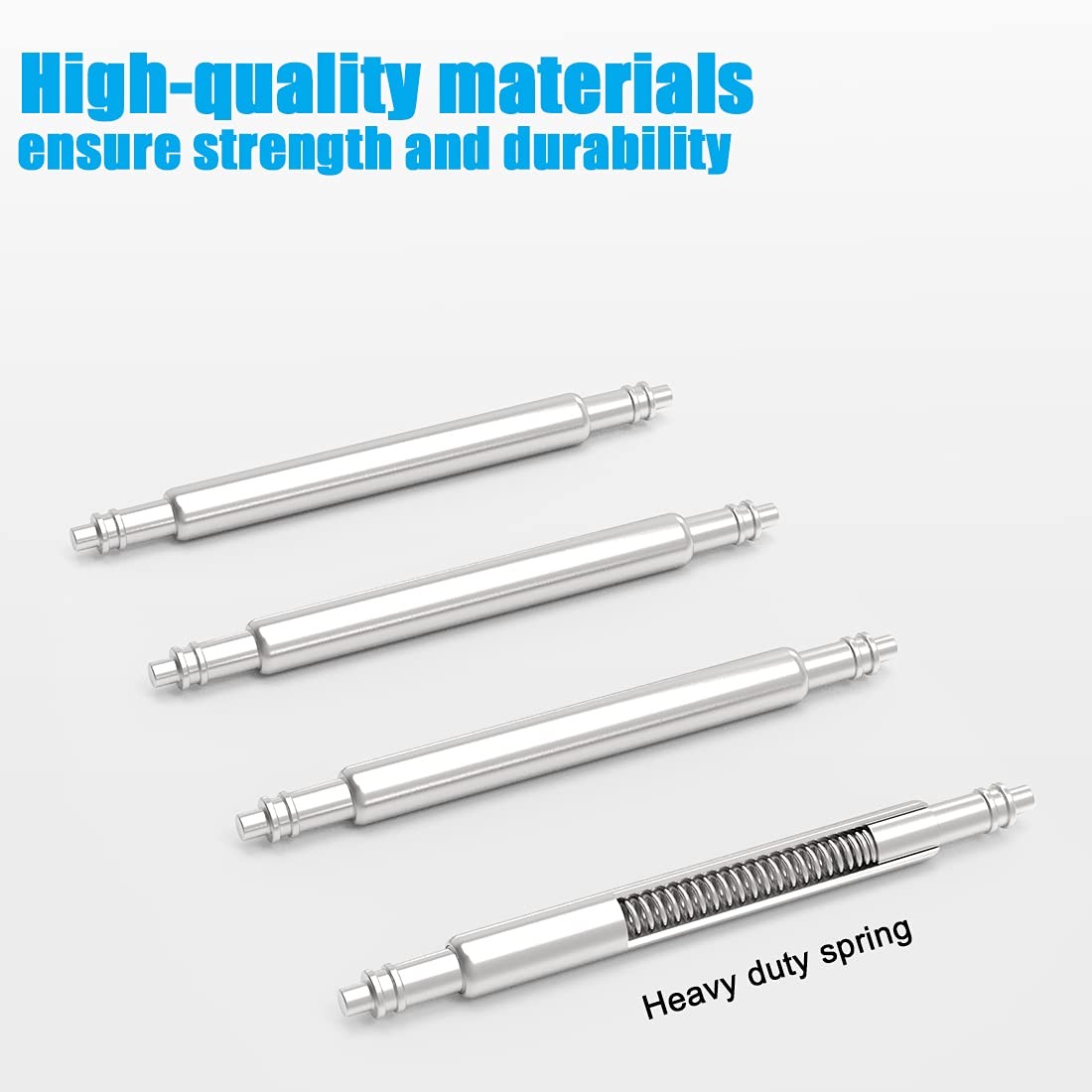 Wellfit Watch Pins, 1.8mm Thickness Heavy Duty Spring Bar, 4 Pack Stainless S…