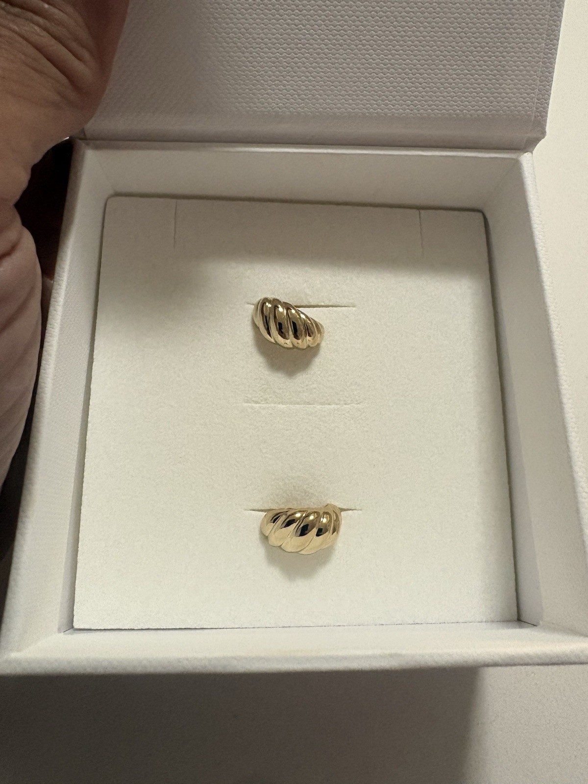 Mejuri Vermeil Earrings With Box Authentic with post closure