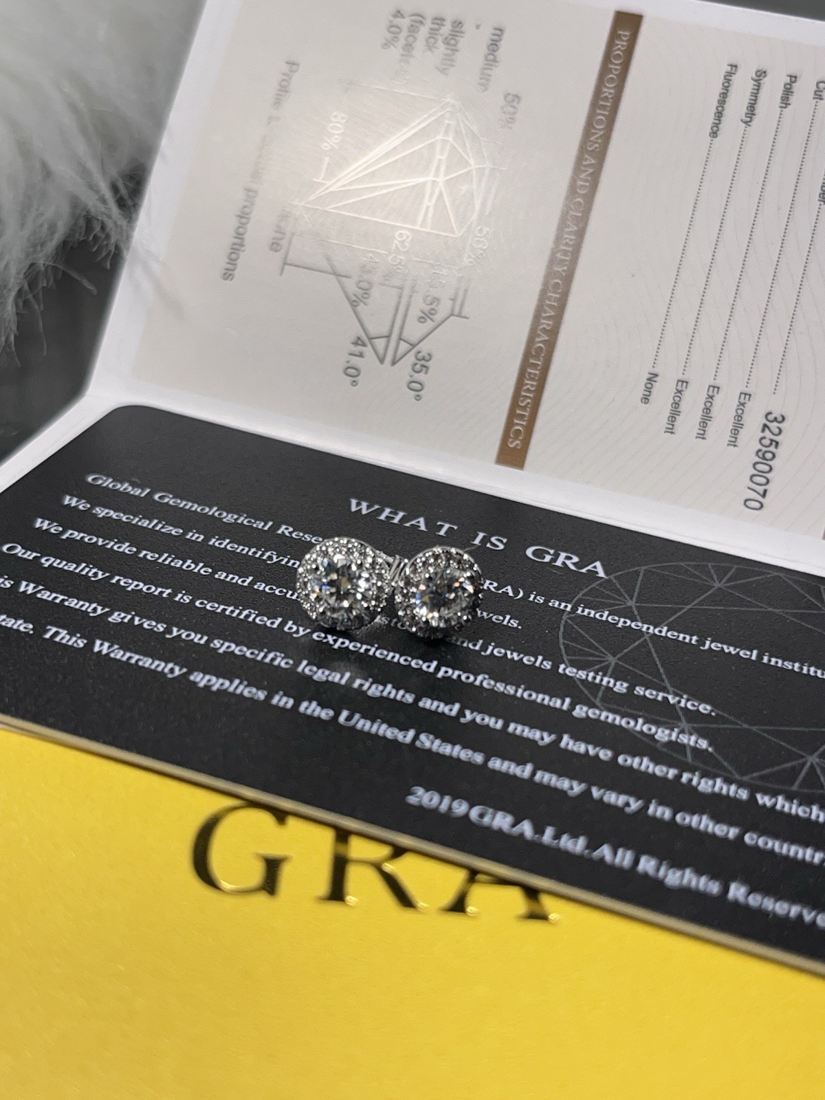 VVS 925 Sterling Silver Stud Earrings (passes diamond tester)