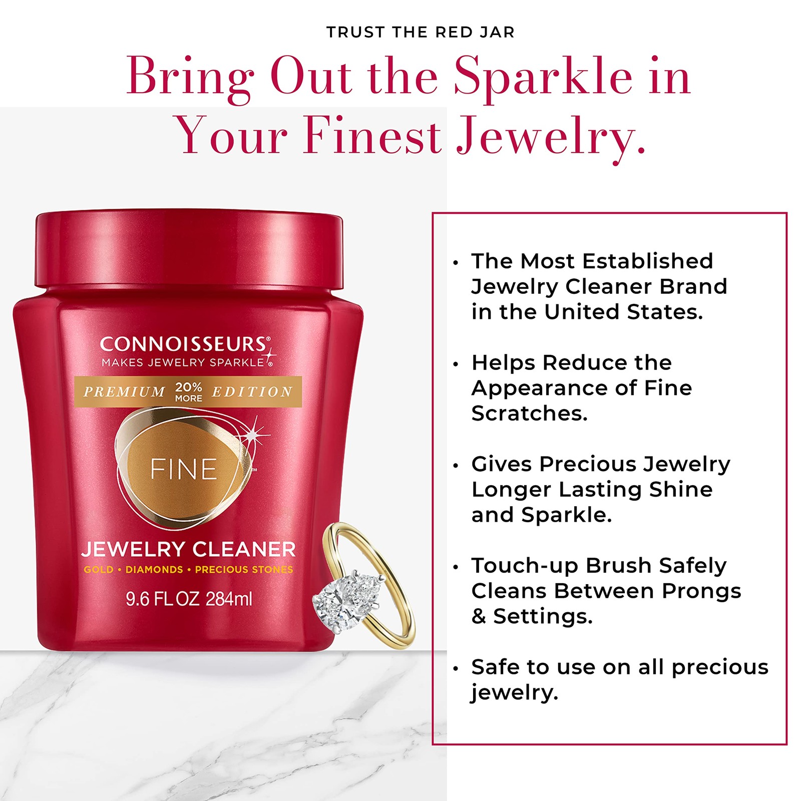 Fine Jewelry Cleaner Solution – 9.6 fl oz Fl Oz (Pack of 1)