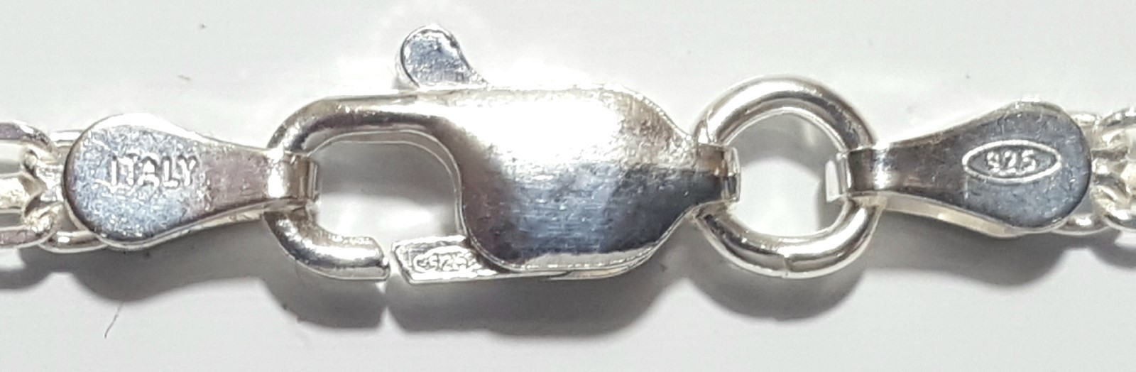 Bismark Ankle Bracelet 10 inch Long 925 Sterling Silver Anklet made in Italy