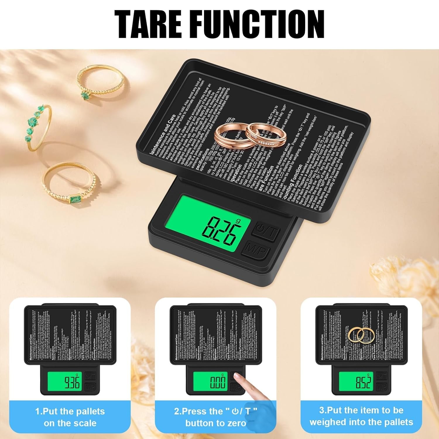 Multi-Unit Precision Pocket Scale 1000g – Ideal for Food, Coins, and Jewelry