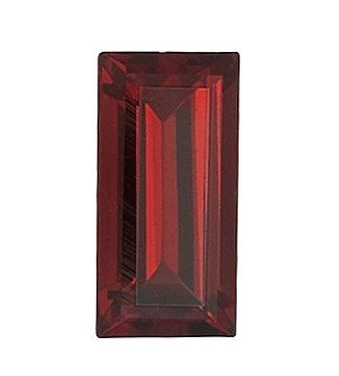 Natural Mozambique Red Garnet AAA Baguette Faceted Loose Stones (4x2mm – 12x6mm)