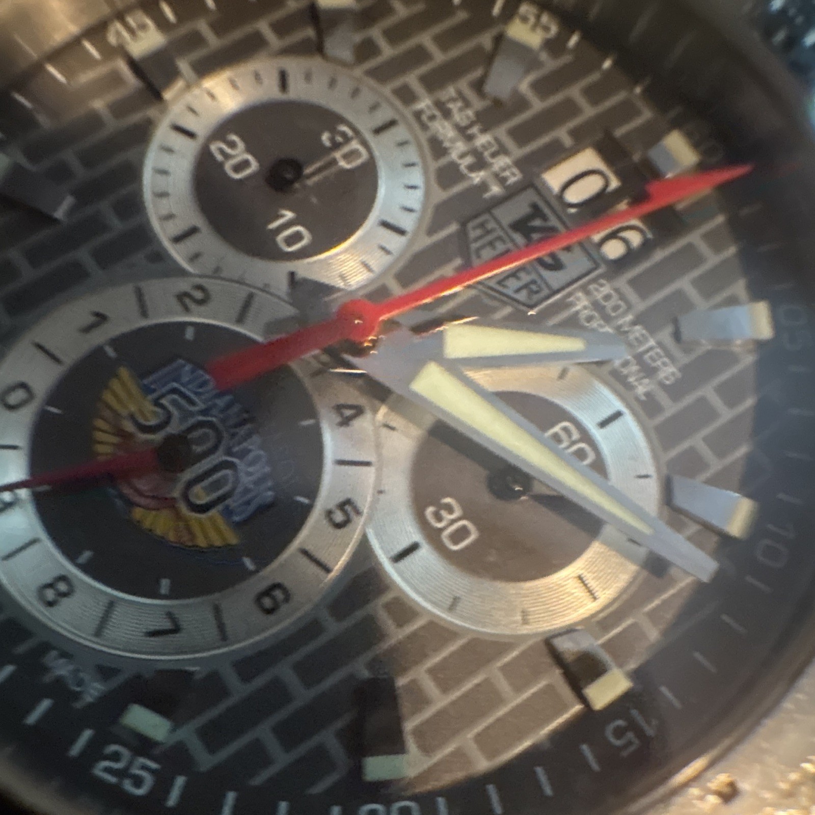 TAG Heuer Formula 1 Indy 500 Quartz Chronograph 200m Tachymeter Steel