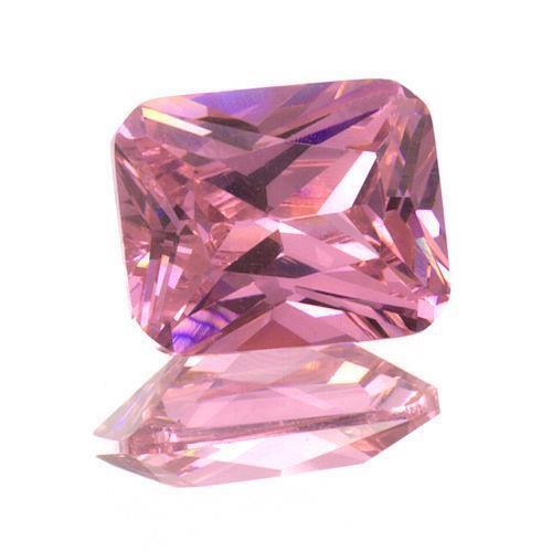 AAA Rated 5x3mm – 20x15mm Pink Cubic Zirconia Emerald Cut **View Video**