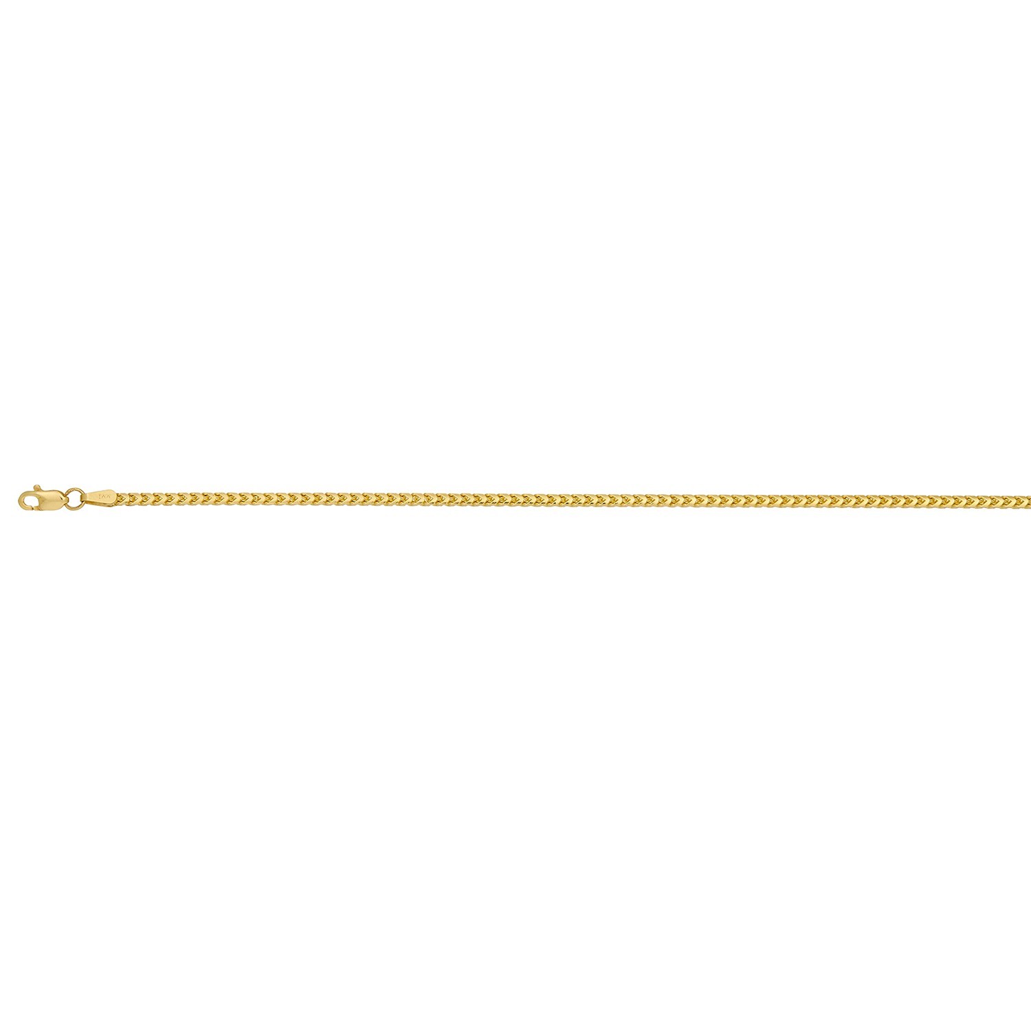10k yellow solid gold franco chain 20″inch 1.95 mm 10.2 grams