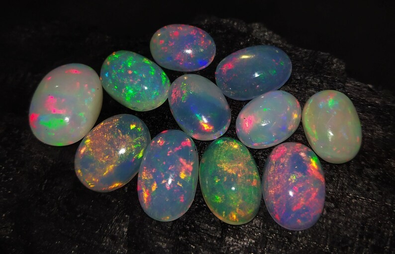 Opal Natural opal Ethiopian Opal crystal Opal multi flashy Opal Multi fire opal