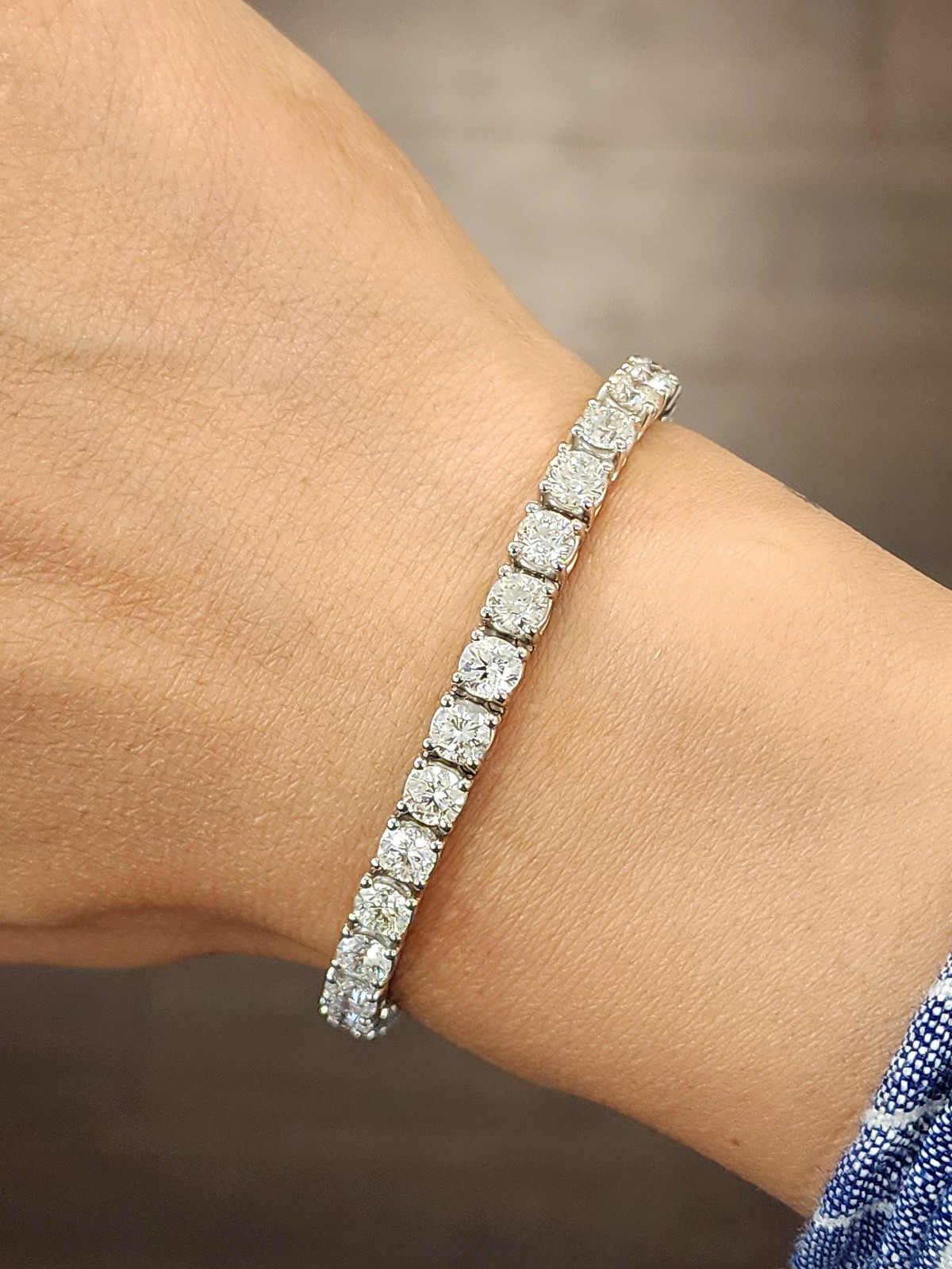 11.68 ct Diamond Tennis Bracelet
