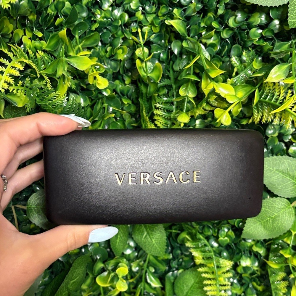 Versace Black and Gold Sunglasses With cloth
