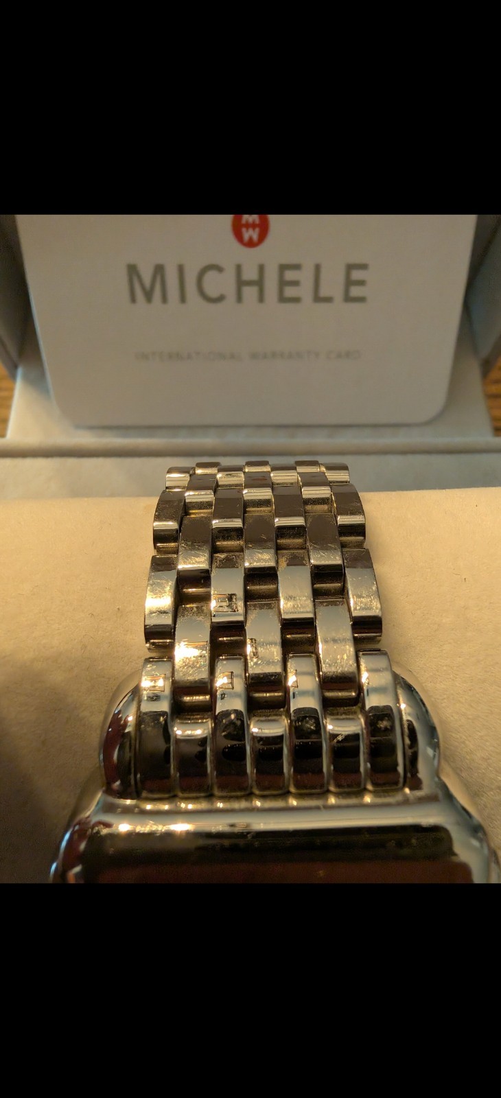 MICHELE Deco Madison 33mm Case Stainless Steel Silver for Women MWW06T000147