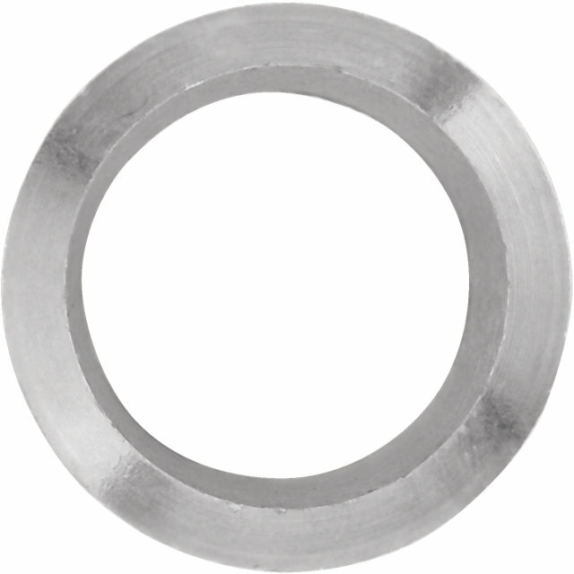 3.2mm 1/12ct Solid PLATINUM 950LOW Round Tapered Bezel Setting Die Struck USA