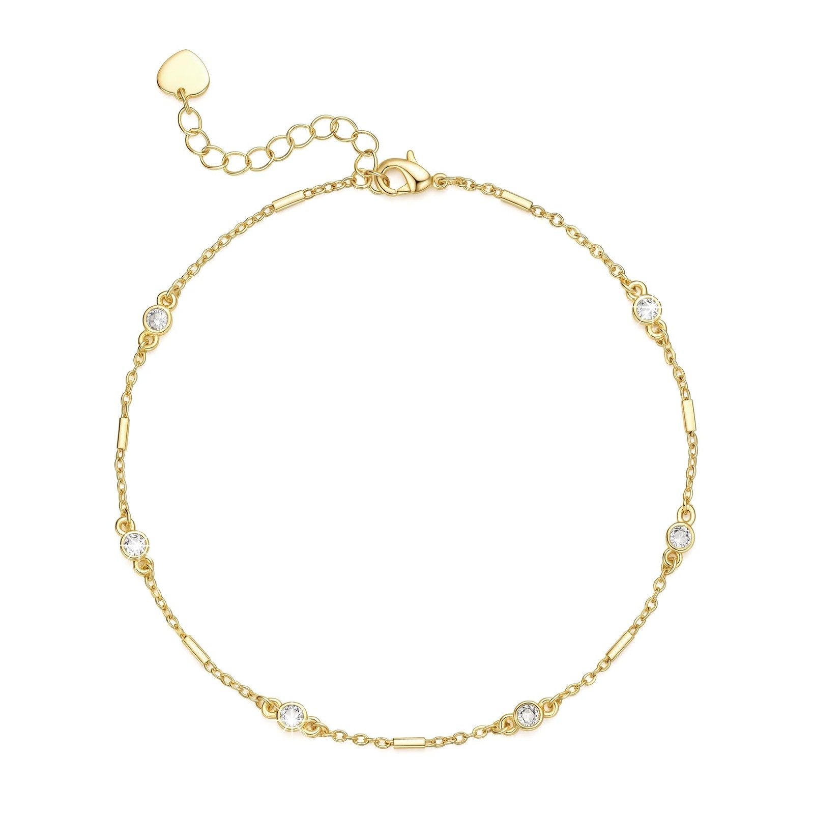 Biipogn Anklets for Women Gold Ankle Bracelets for Women 14K Gold Anklets for…