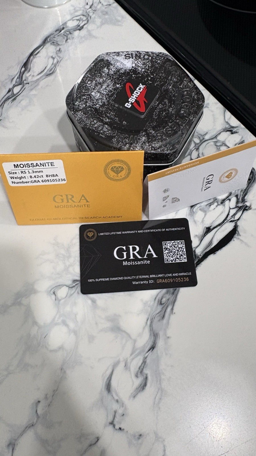 Authentic Modded Iced Out G Shock Ga2100 Moissanite Bezel