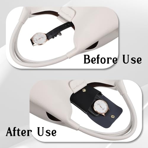 2 Pcs Travel Watch Pouch, PU Leather Watch Pouches, Portable Single Watches