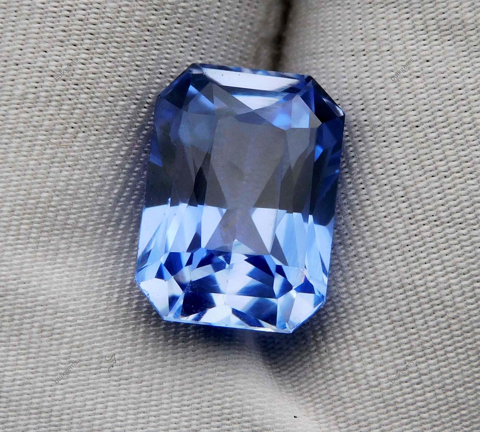 9.70 Ct Genuine Natural Blue Tanzanite Emerald Cut Certified Loose Gemstone