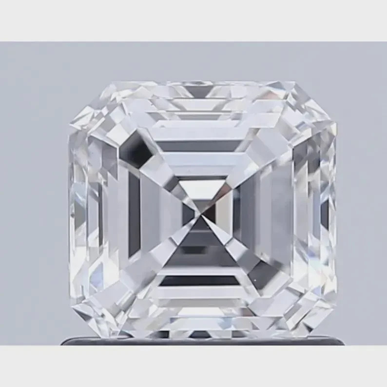 CERTIFIED 1.05 Ct Earth-Mined Natural Diamond asscher cut LOOSE VVS1/ 5.5 mm