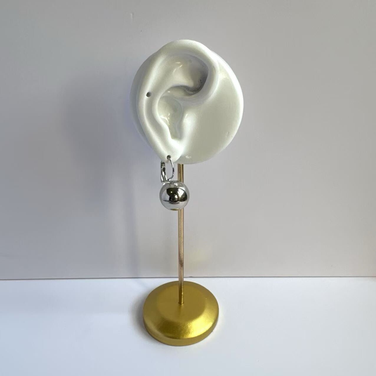Metal Sliver Ball Dangle Drop Earrings for Women