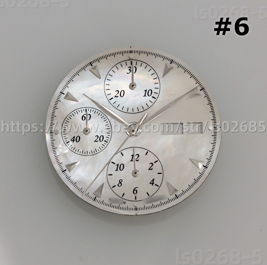 DIY SET for ETA 7750 watch case + dial + hands sapphire 38mm 10ATM NEW