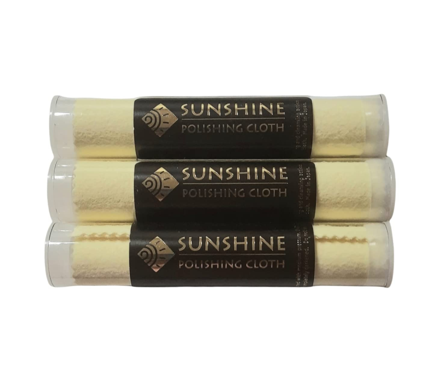 Yellow Polishing Cloth for Jewelry and Metals Pack of 3