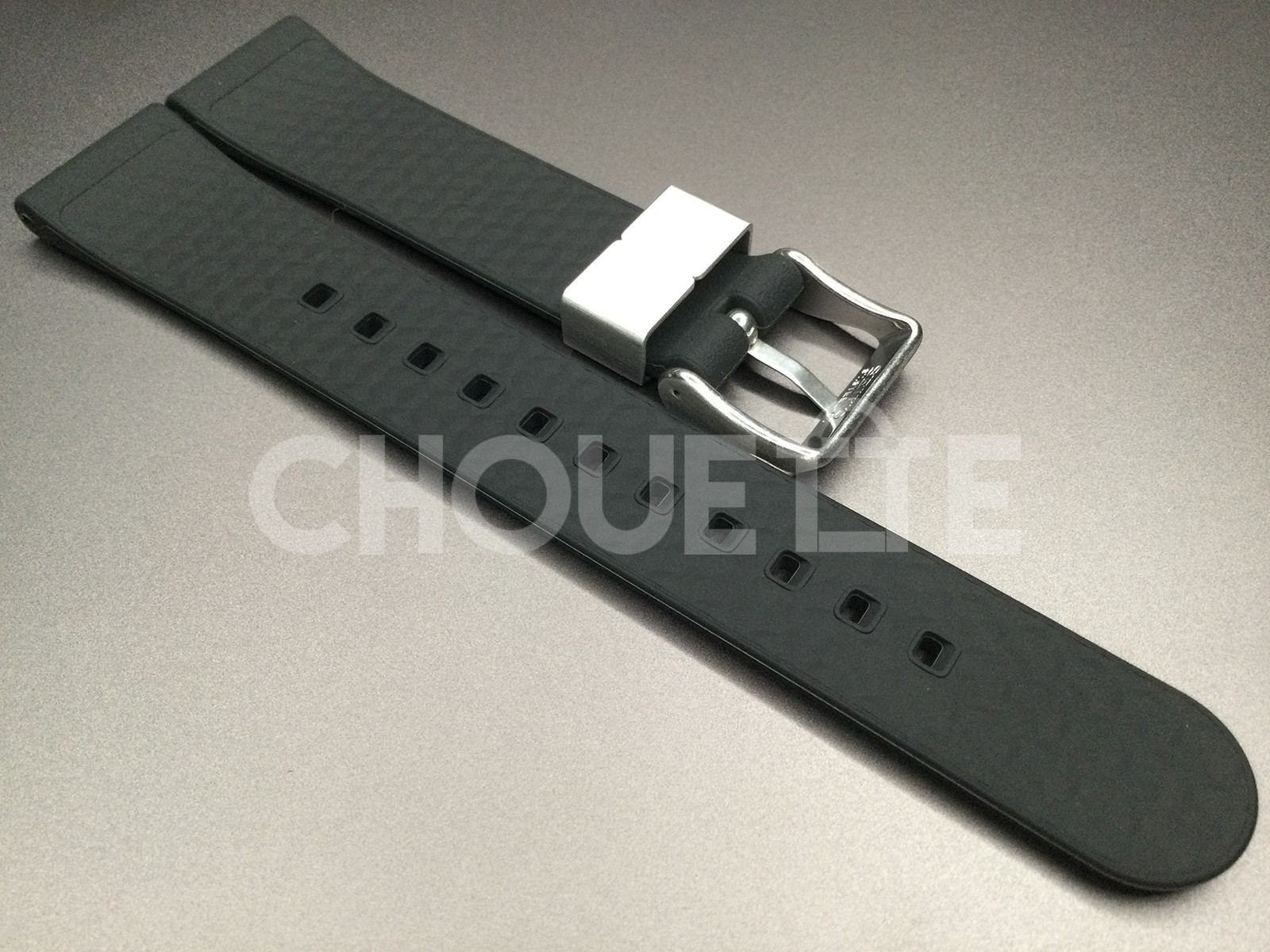 Seiko Prospex SBDN075 / V147-0CS0, SBDJ055 20mm Black Silicone Rubber Strap Band