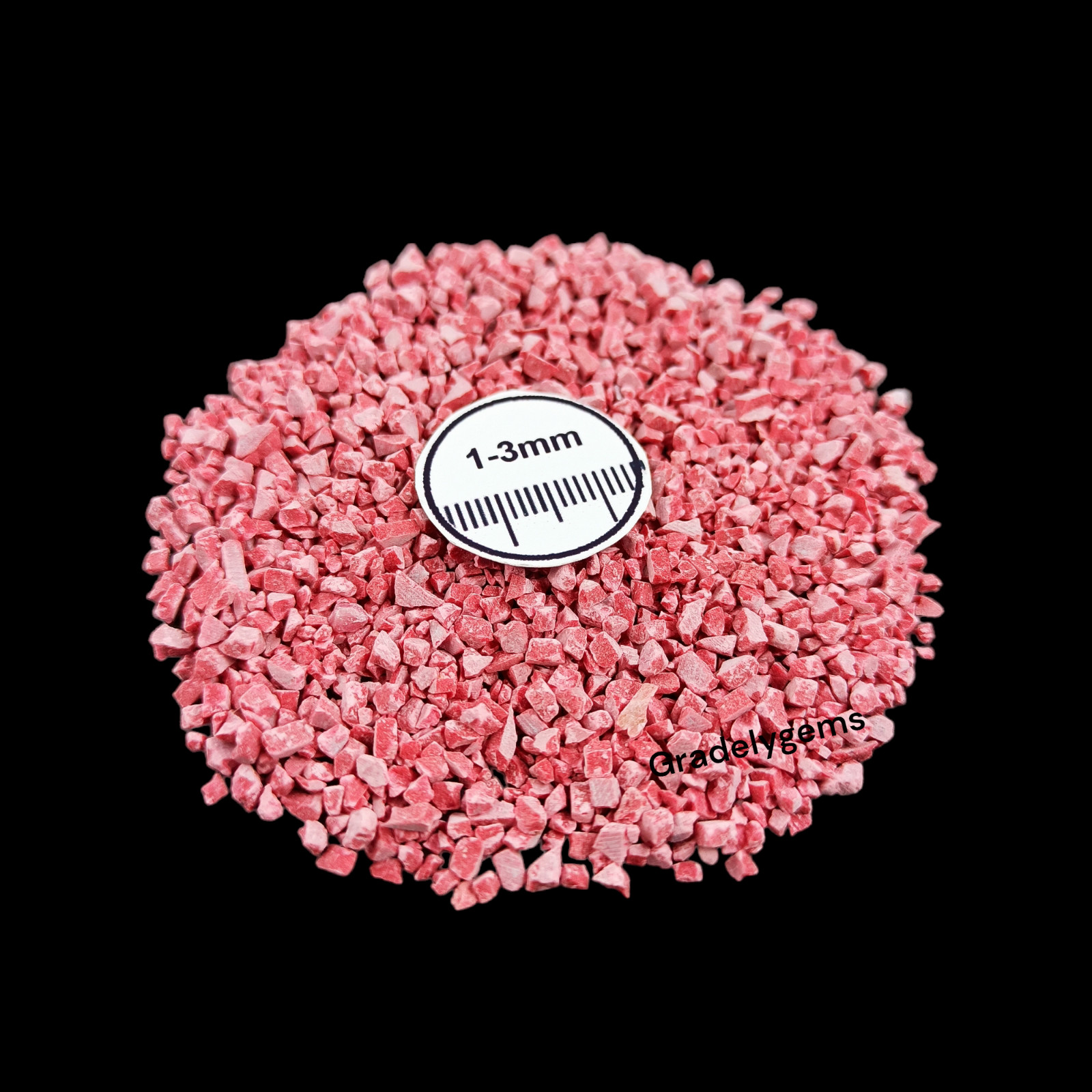Red Turquoise Gemstone Crushed Powder – Bold Crimson Beauty for Resin Art, Craft