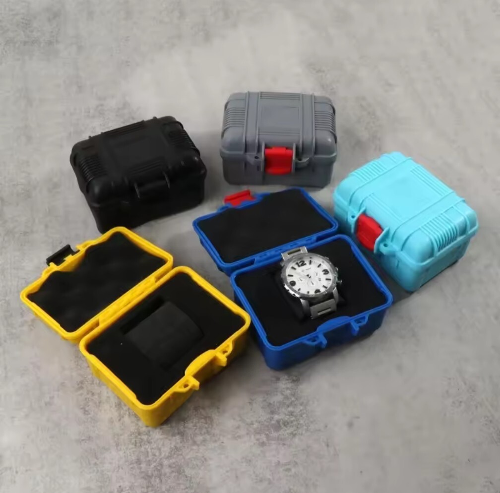 Travel Protective Watch Case / Box – Single Solid ABS Shockproof – Black