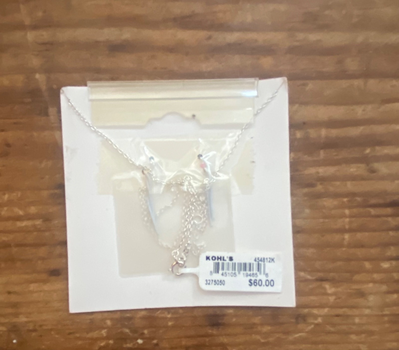 new old stock 18″ forever and always sterling silver necklace