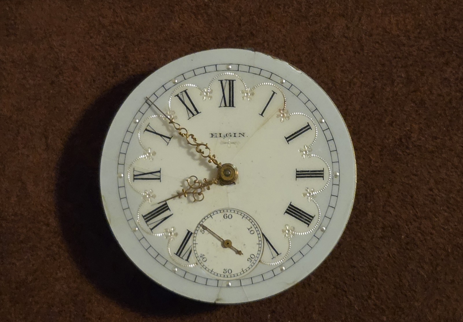18s Elgin Pocket Watch Movement Model 5 Grade 147 1894 Not Running Deluxe Dial