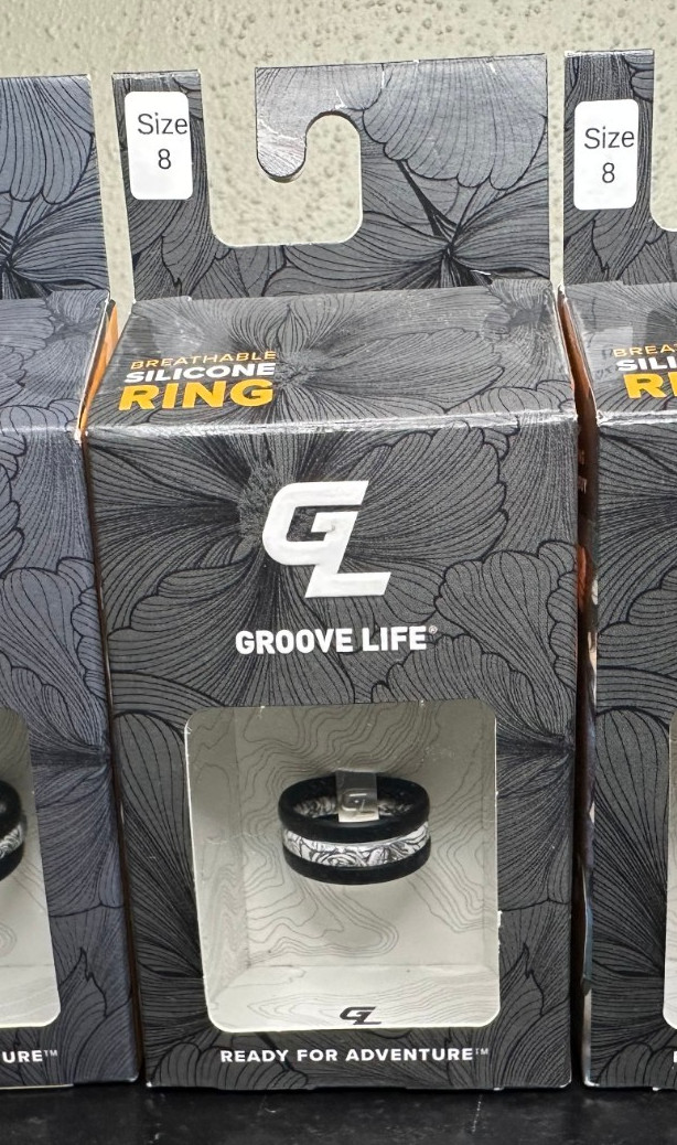 NEW Groove Life STACKABLE ROSE Breathable SILICONE RING Wedding BAND Size 7 & 8