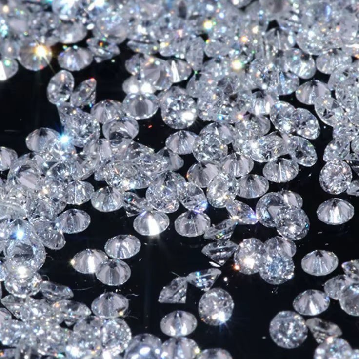 4.00 MM Loose Lab Grown CVD Diamond 4PCS Round EF Color, IF CLARITY Certified