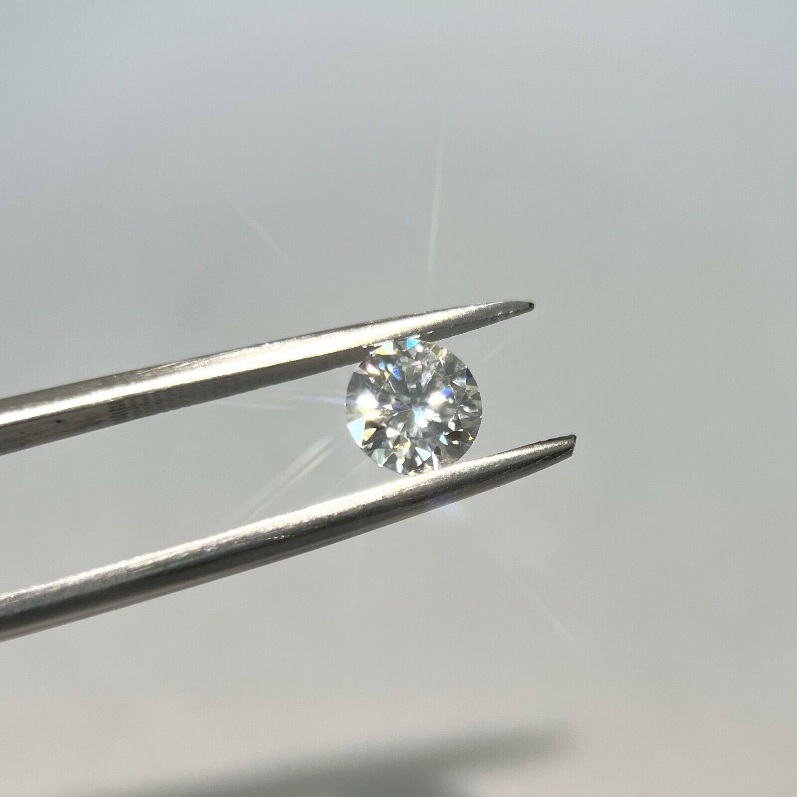 1.00 Carat Moissanite GRA Certified D Color VVS1 6.5MM Round Brilliant