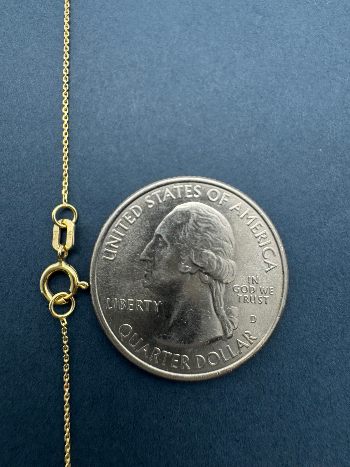 14K Solid Gold Cable Rope Chain 0.65mm-1.0mm Twisted Link Chain Necklace 16″-24″