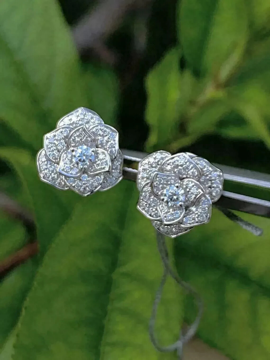 1.50 Ct Round Cut Lab Created Diamond Stud Earrings 14K White Gold Finish