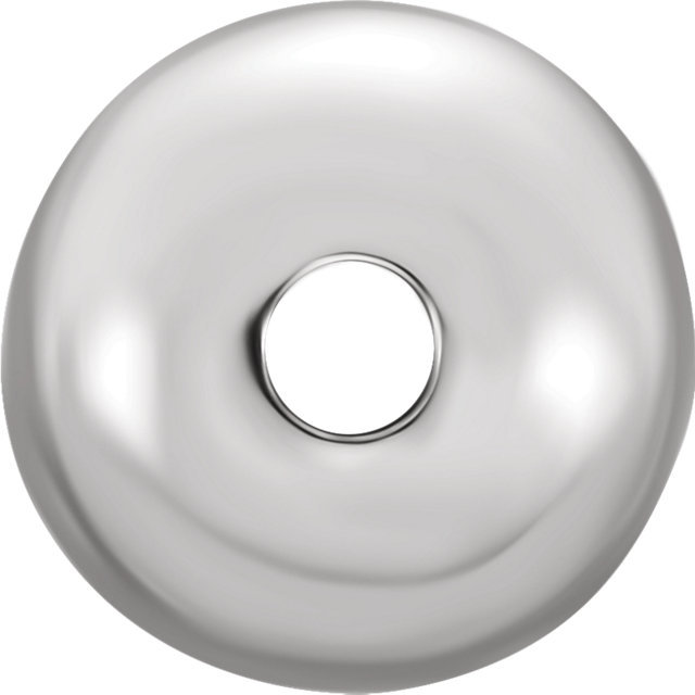 14K 18K Gold / Sterling Silver Round Shiny Bright Finish Bead Seamless Stringing