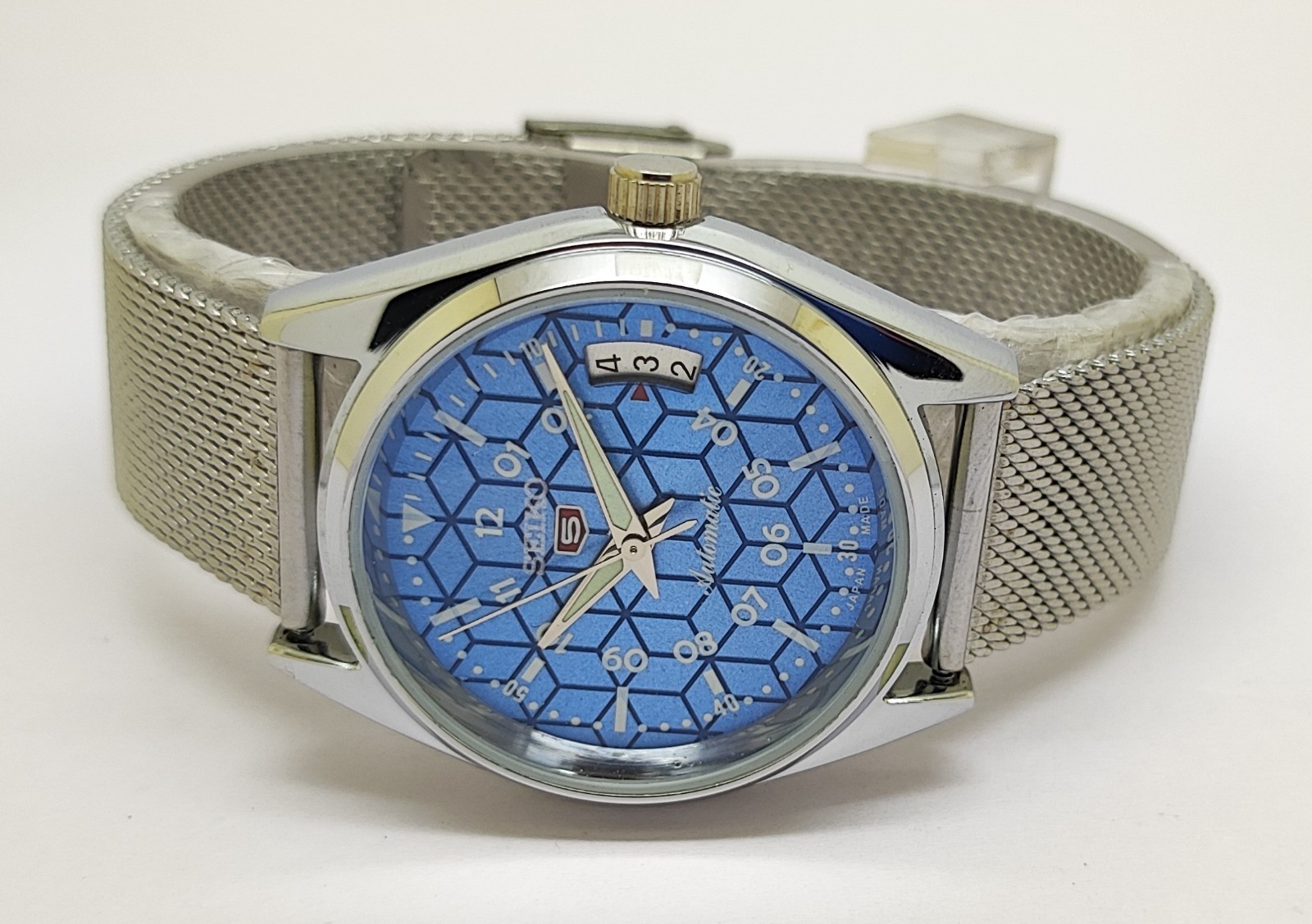 Refurbished Automatic Men’s Watch Day Date | Classic Vintage Style | Steel Strap