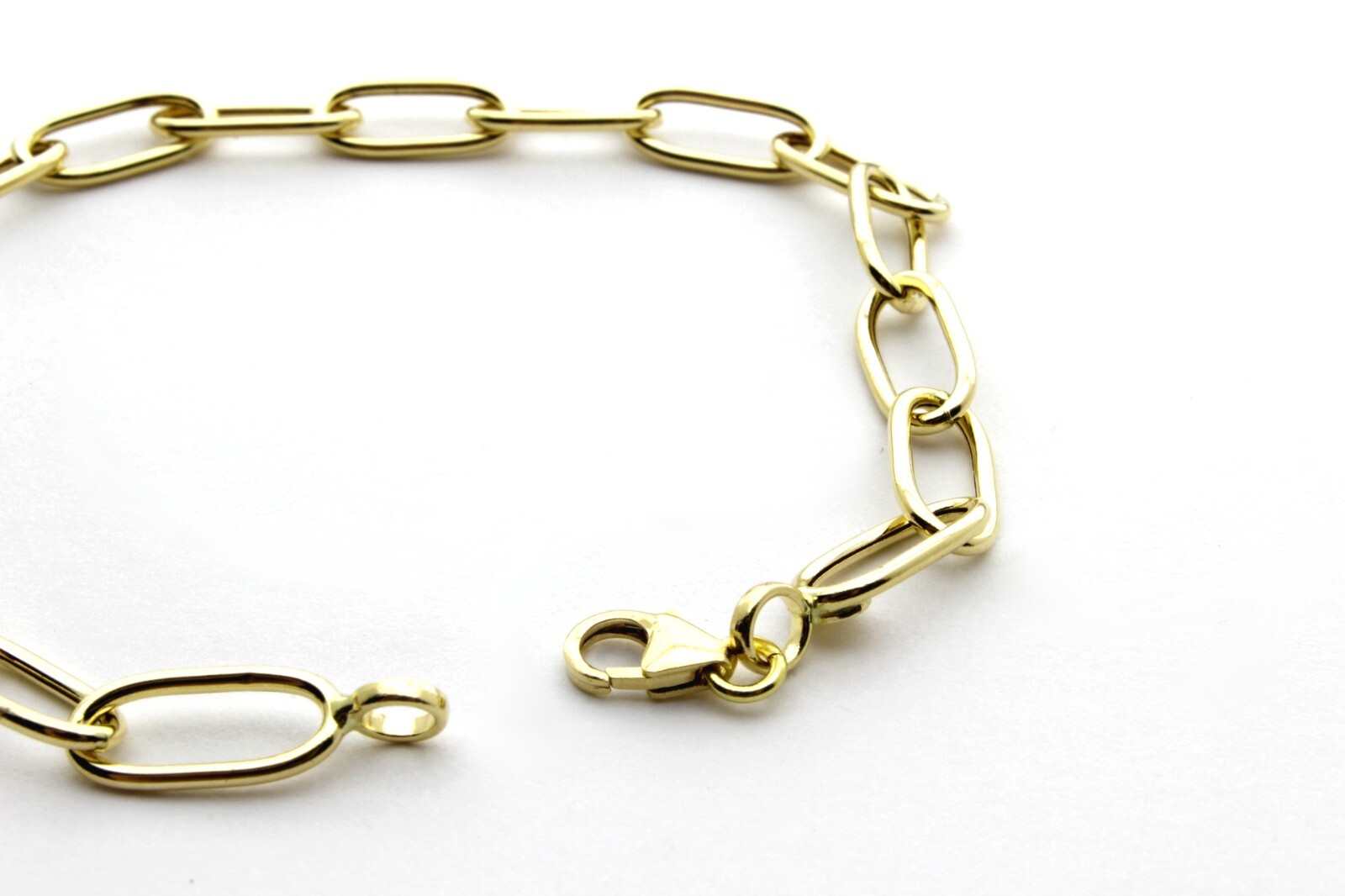 Bracciale a catena in oro 18kt. 750/1000 modello forzata cm.19 peso gr.2,40
