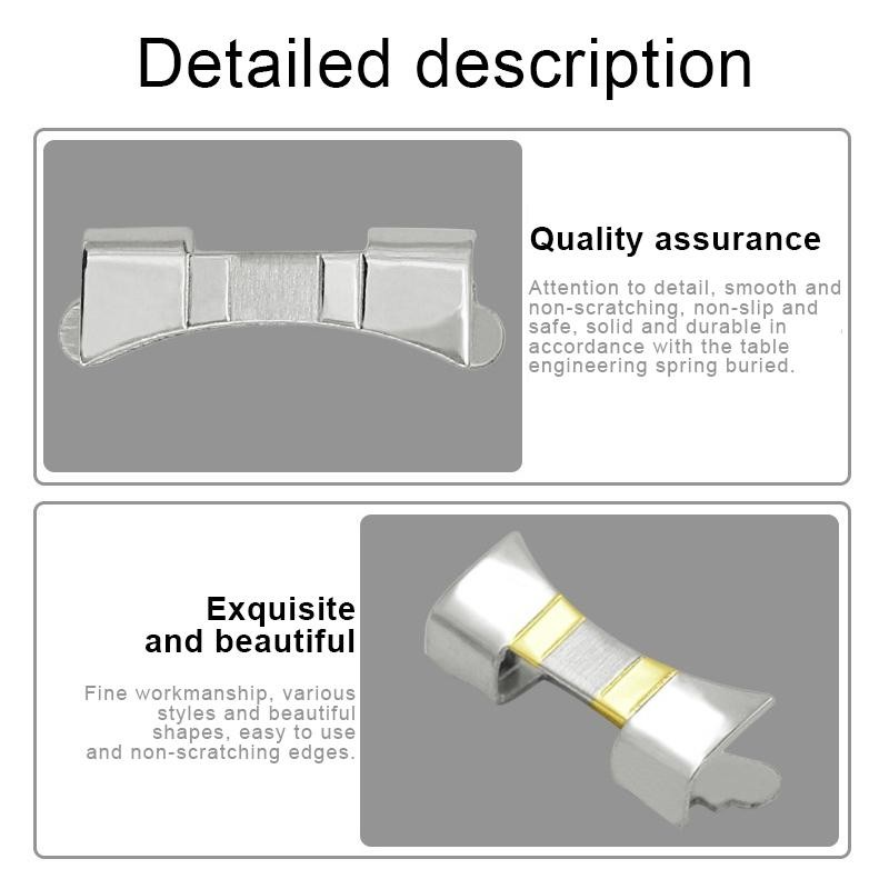Curved End Stainless Steel Watch Adapter 14 16 18 20 22 24mm Strap Connector