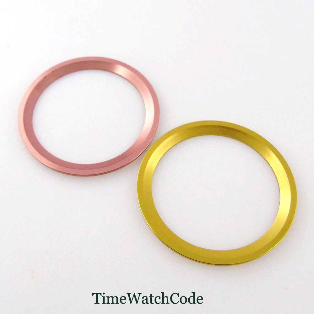 38mm Sloped Bezel Insert Aluminum Alloy Watch Ring Fit 40mm Watch 12/24 Hours